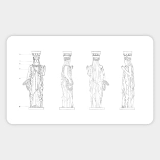 Architectural Caryatid Magnet